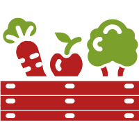 Plan de travail 5 pictogramme caisse à légumes